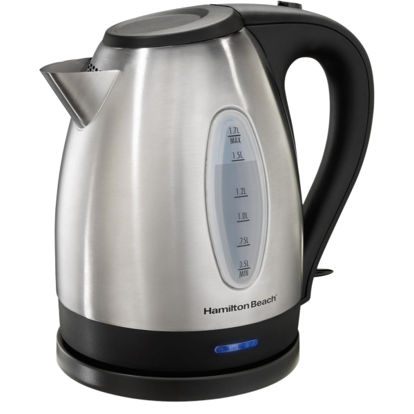 Hamilton Beach Electric Tea Kettle, Water Boiler & Heater, 1.7 Liter, Cordless Serving
